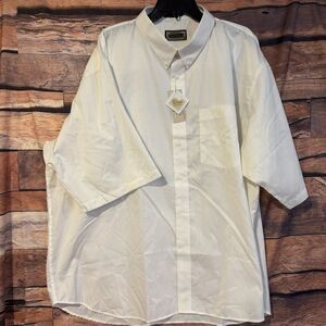 Canada Sportswear 3XL White S/S Button Up Shirt Teflon Stain Resist  Studio